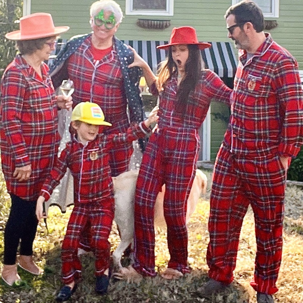 Posh Peanut Vintage Red Tartan Pajama Set - Picture 4 of 5